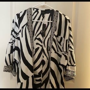Zebra Kimono Swim Cover Up